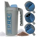 Sprei 80oz Handheld Shaker for Salt, Seed and Garden Multiple Sized Openings for a Variety of Uses SPREI